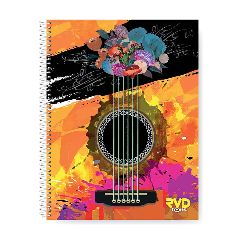 Cuaderno espiralado Rivadavia Teens All Inclusive tapa flexible, 22 x 29cm. 150 hojas cuadriculadas