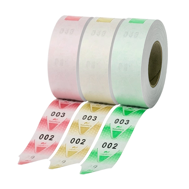 Rollo para máquina expendedora, de 2000 números