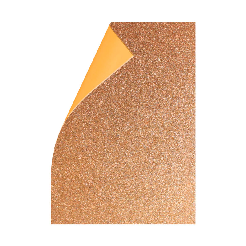 Goma Eva Glitter champagne, 40 x 60cm. pack de 10 unidades