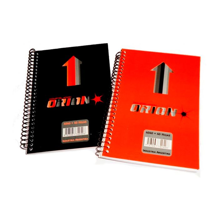 Libreta índice Orion N°30, 12 x 8cm. 40 hojas