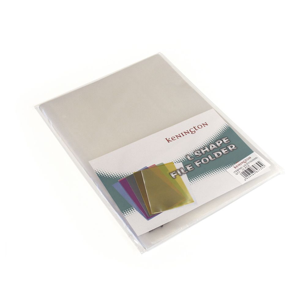 Carpeta en  L A4, pack de 12 unidades