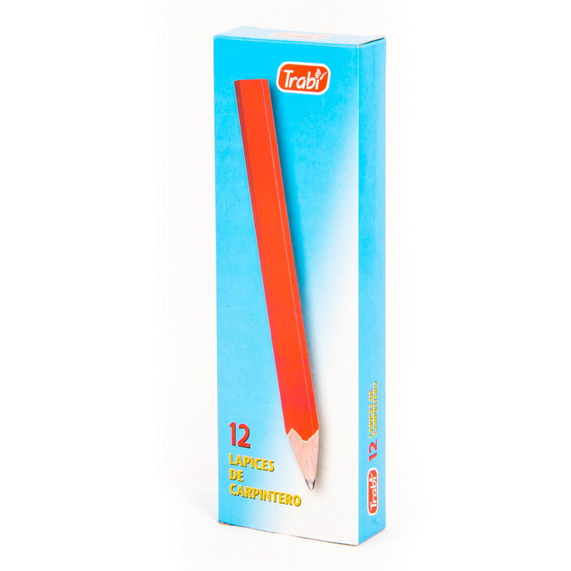 Lápiz de carpintero Trabi, caja de 12 unidades