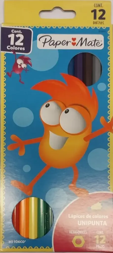 Lápices de colores Paper Mate largos, de 12 colores