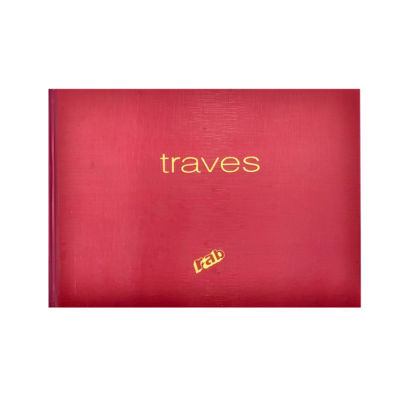 Libro Traves Rab 2 manos, apaisado, rayado, tapa dura, 33 x 22cm. 200 páginas