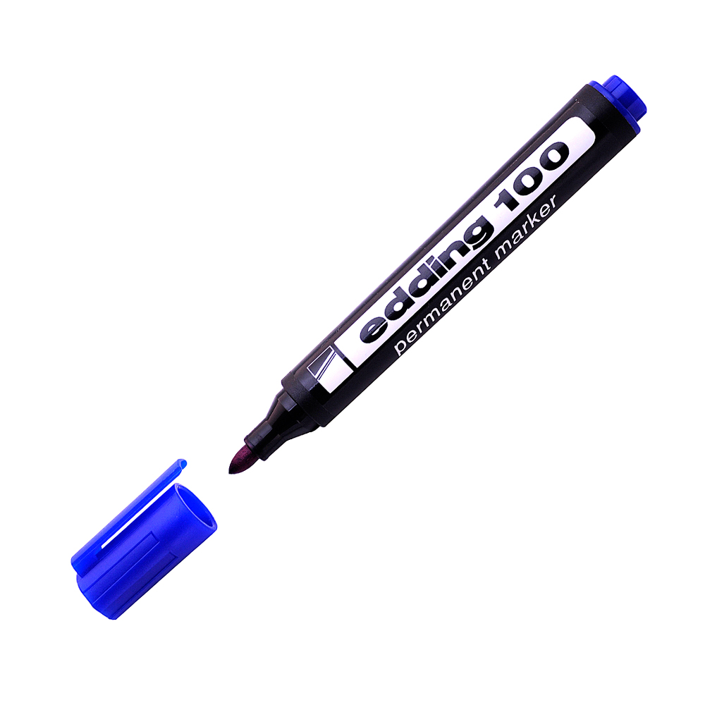 Marcador Permanente Edding 100 azul(F)