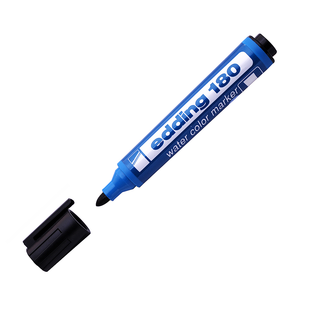Marcador al agua Edding 180 negro(D)