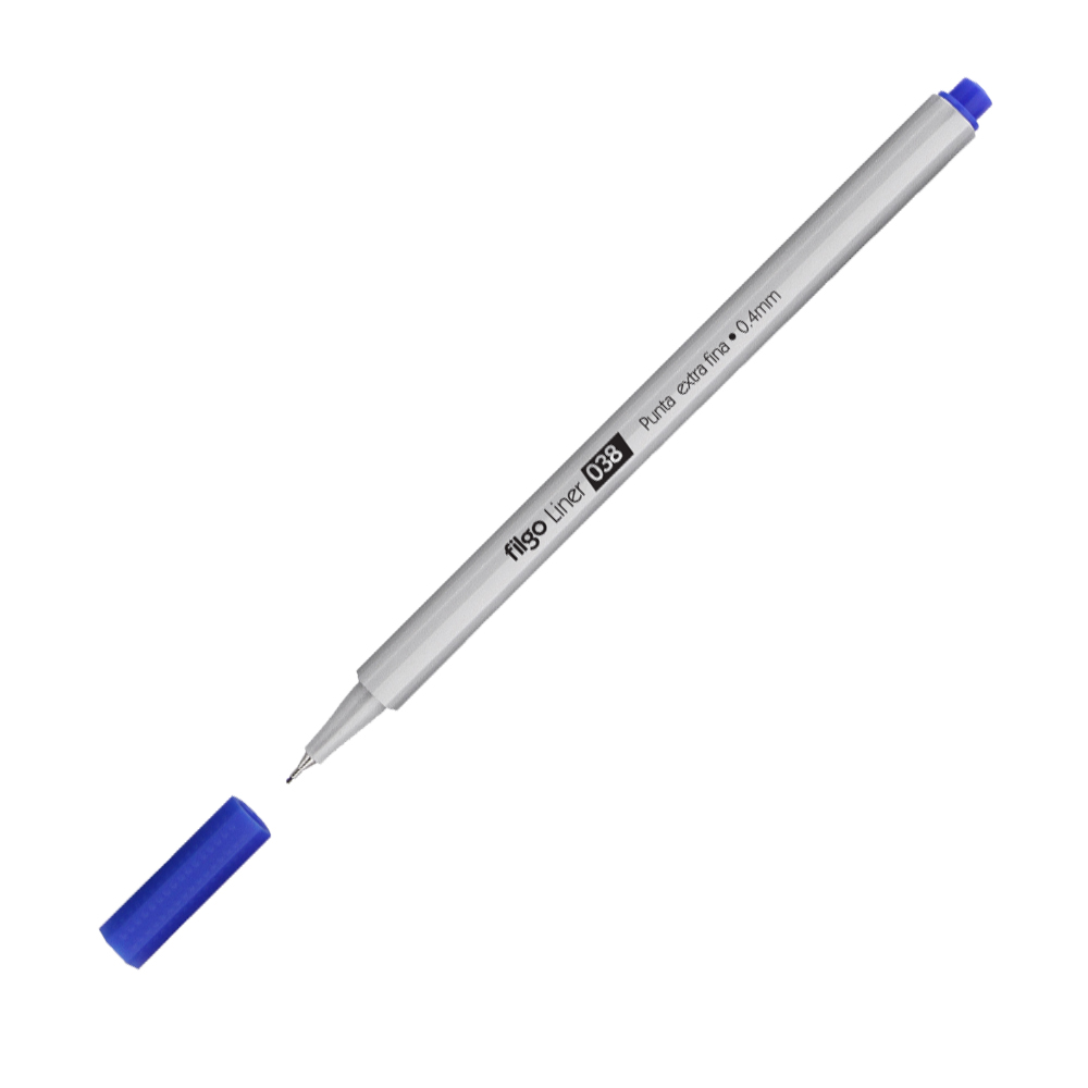 Microfibra de punta ultra fina 0.4mm. Filgo Liner 038 azul