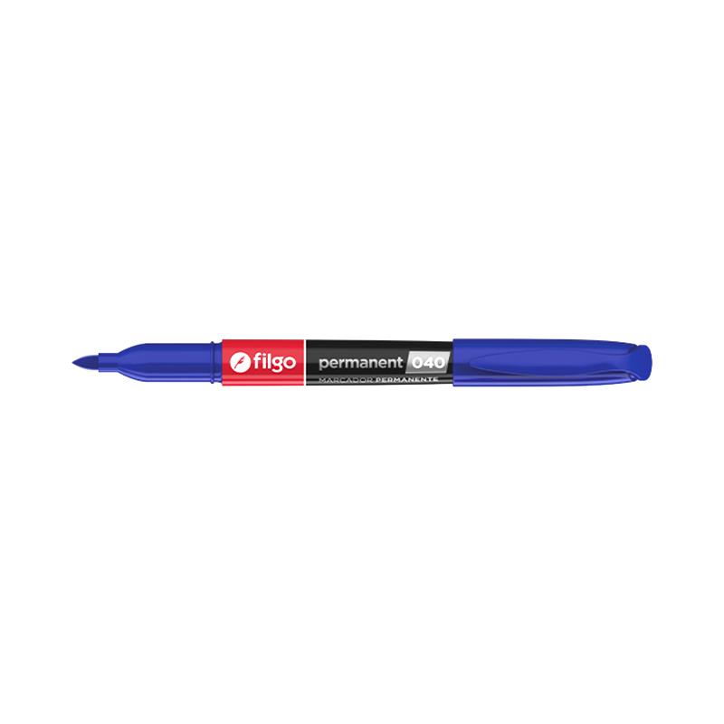 Marcador permanente de punta fina 1.0mm. Filgo Permanent Marker 040 negro