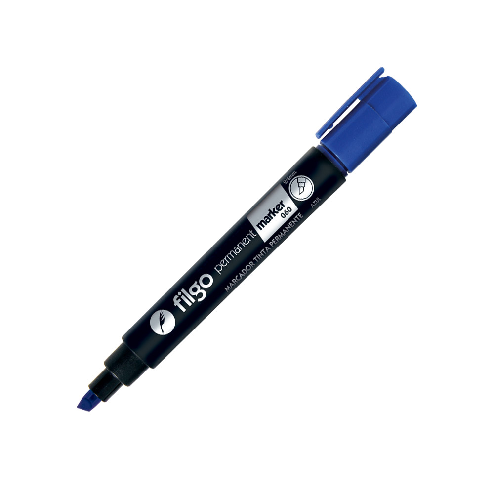 Marcador al solvente Filgo Permanent Marke 060 azul