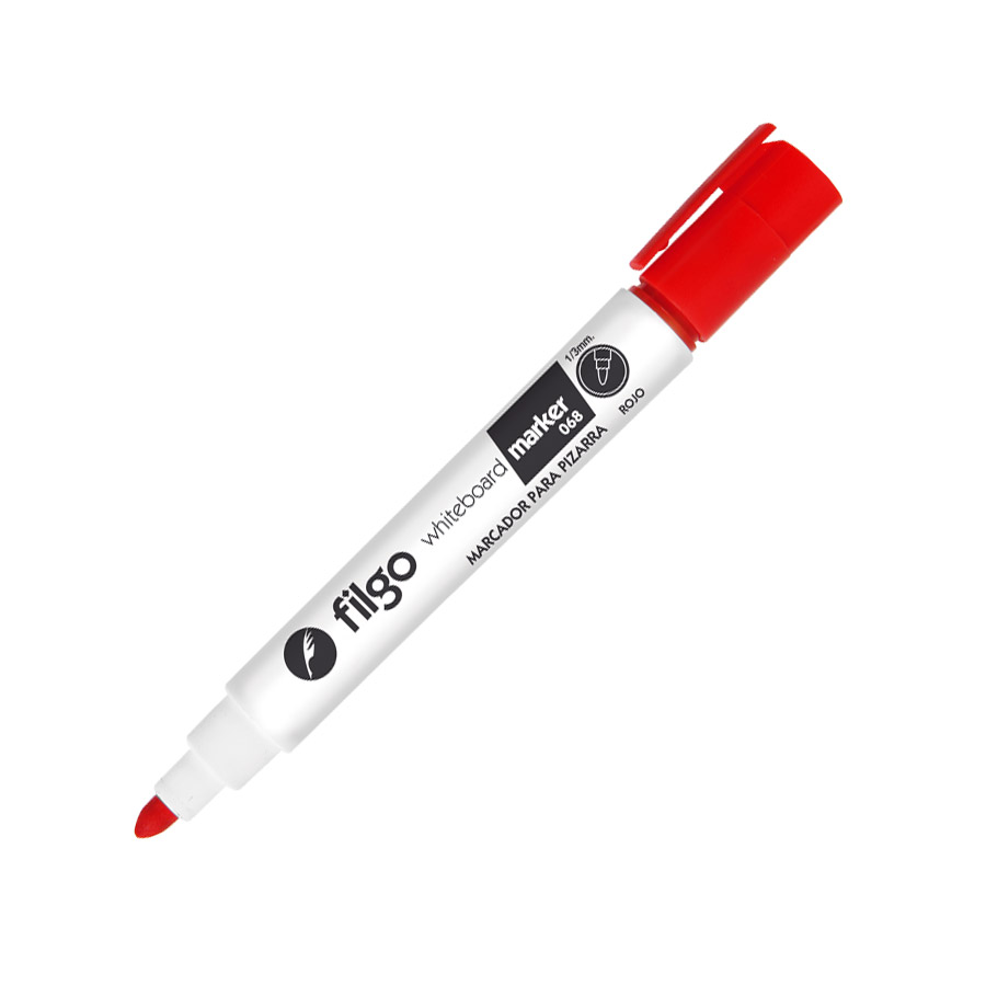 Marcador para pizarra Filgo Whiteboard Marker 068 rojo