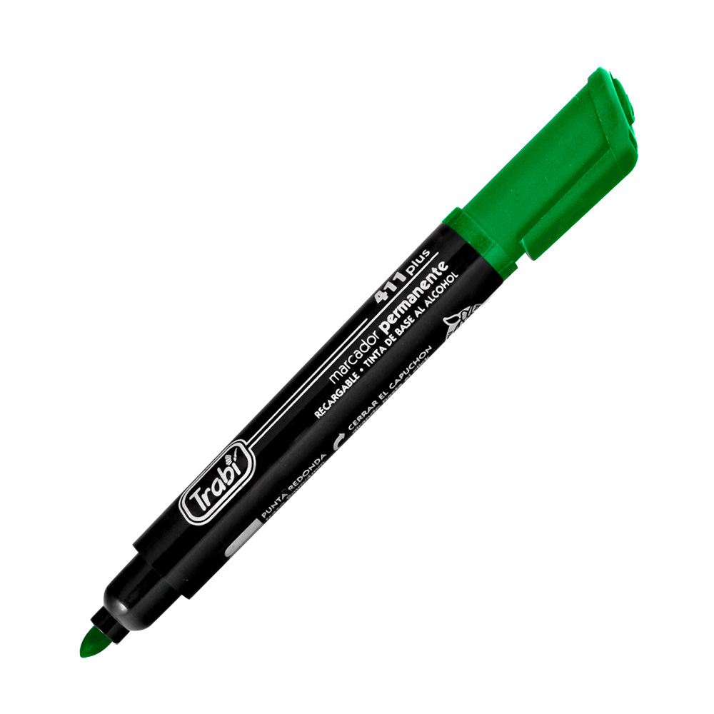 Marcador al solvente Trabi 411 verde