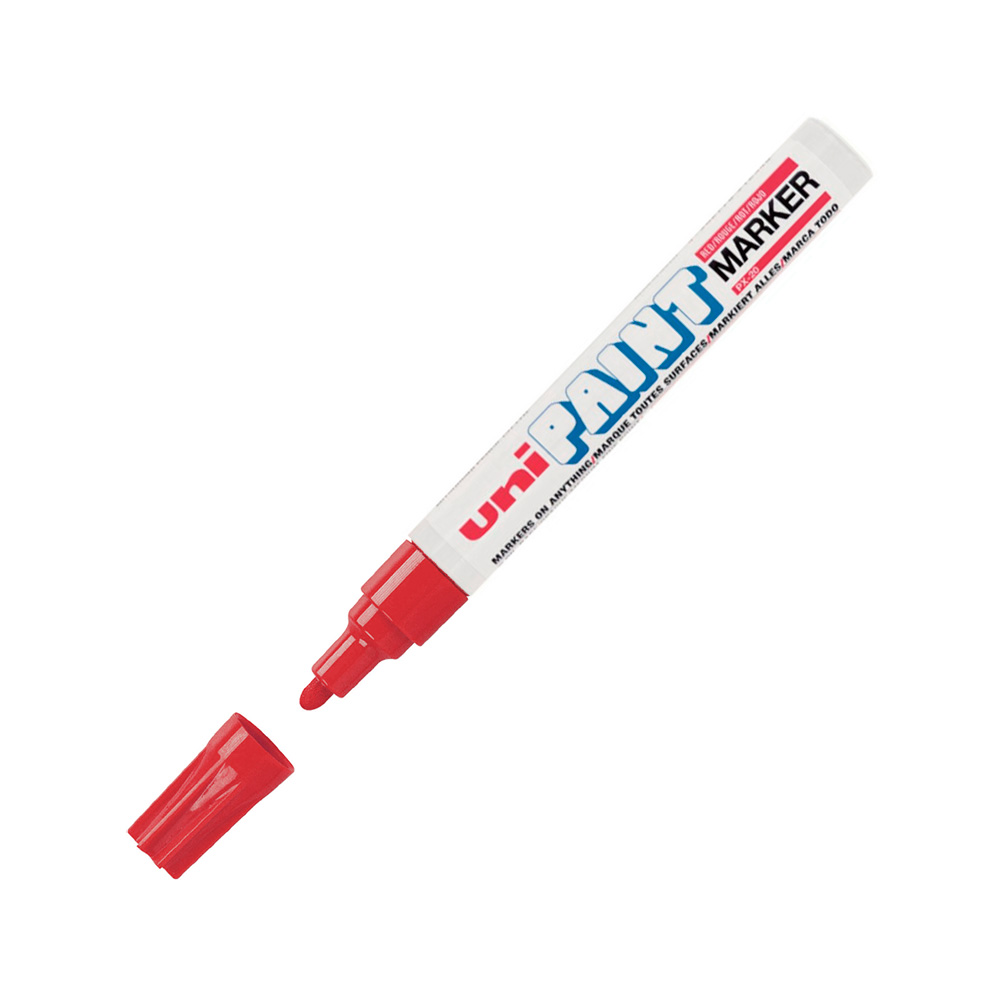 Marcador Uni Paint PX20 rojo, 12 unidades