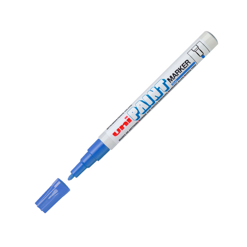 Marcador Uni Paint PX21 azul, 12 unidades