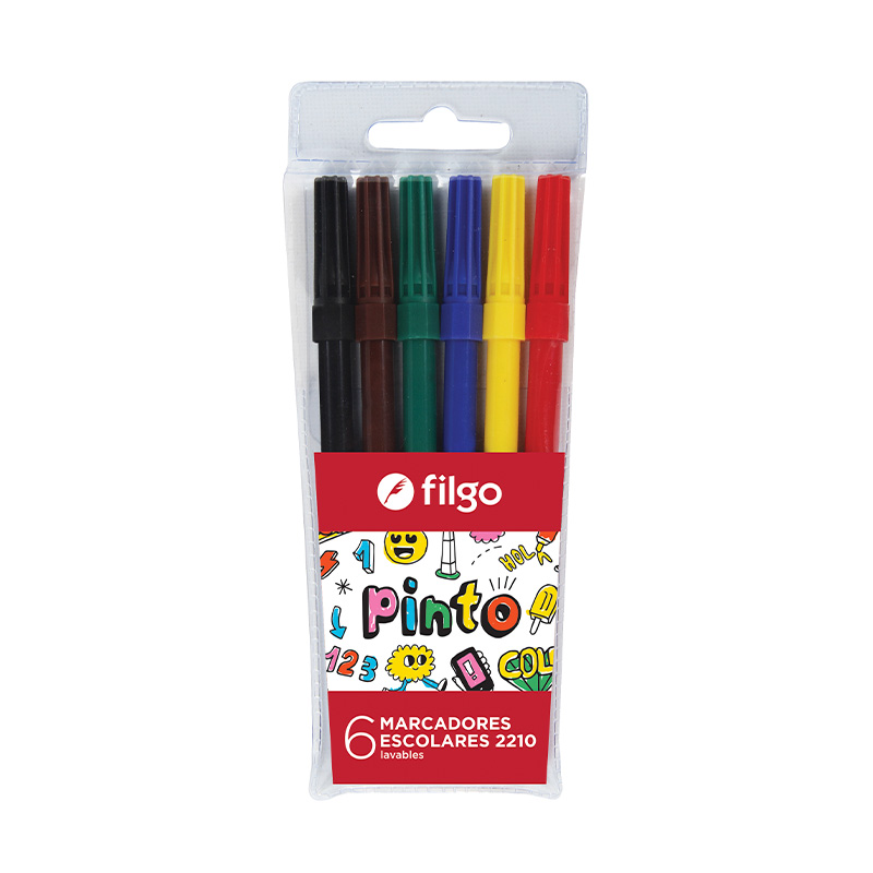 Marcadores escolares Filgo Pinto 2210, 6 colores