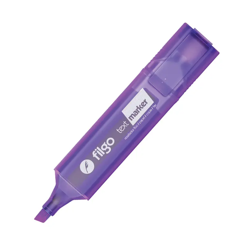 Resaltador Chato Filgo Text Marker Flúo violeta