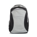 Mochila escolar RQ School lisa 17" gris y negra
