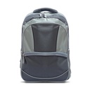 Mochila escolar RQ School II 17" gris y gris oscuro