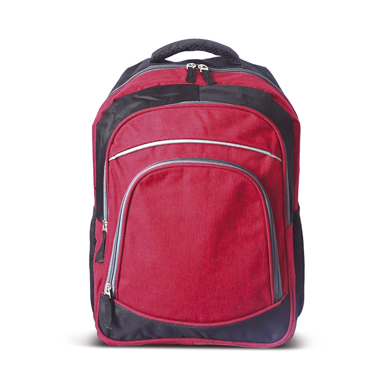 Mochila escolar RQ School III 18" bordó y negro