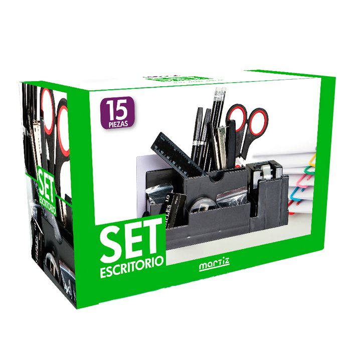 Set de escritorio Martiz de 15 piezas