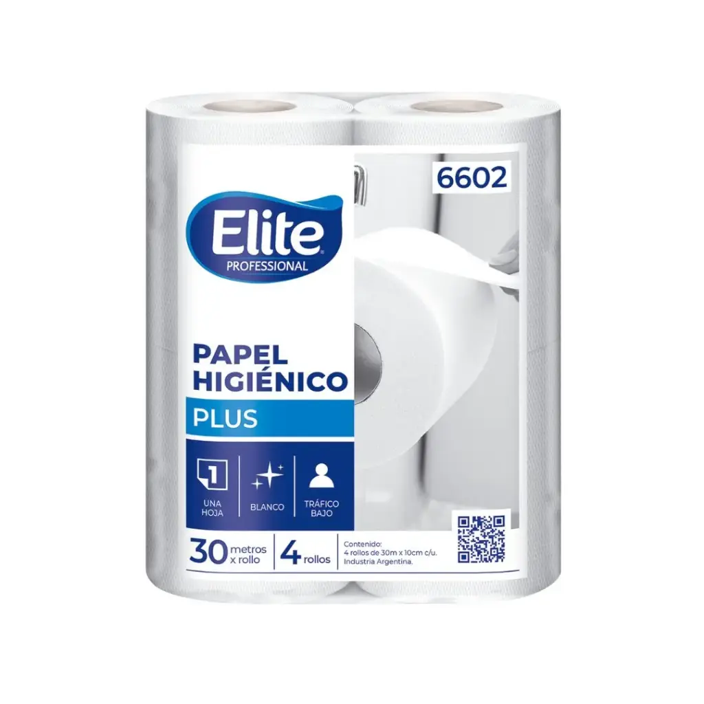 Papel Higiénico Elite Soft H/S 4 rollos x 30mts