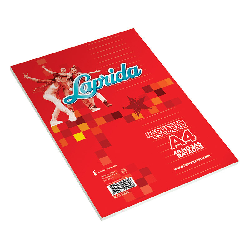 Repuesto Laprida A4, 48 hojas rayadas