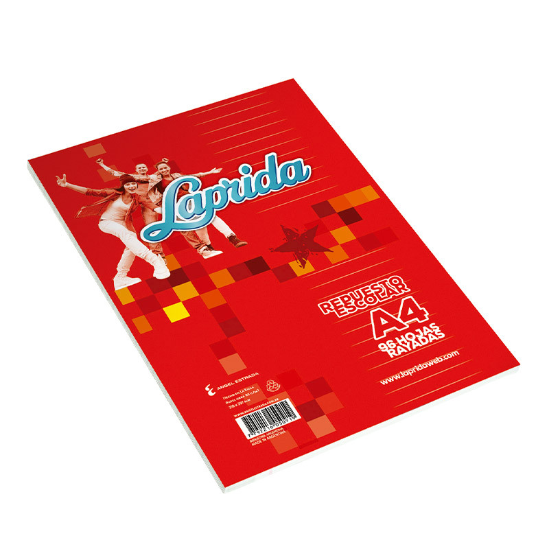 Repuesto Laprida A4, 96 hojas rayadas