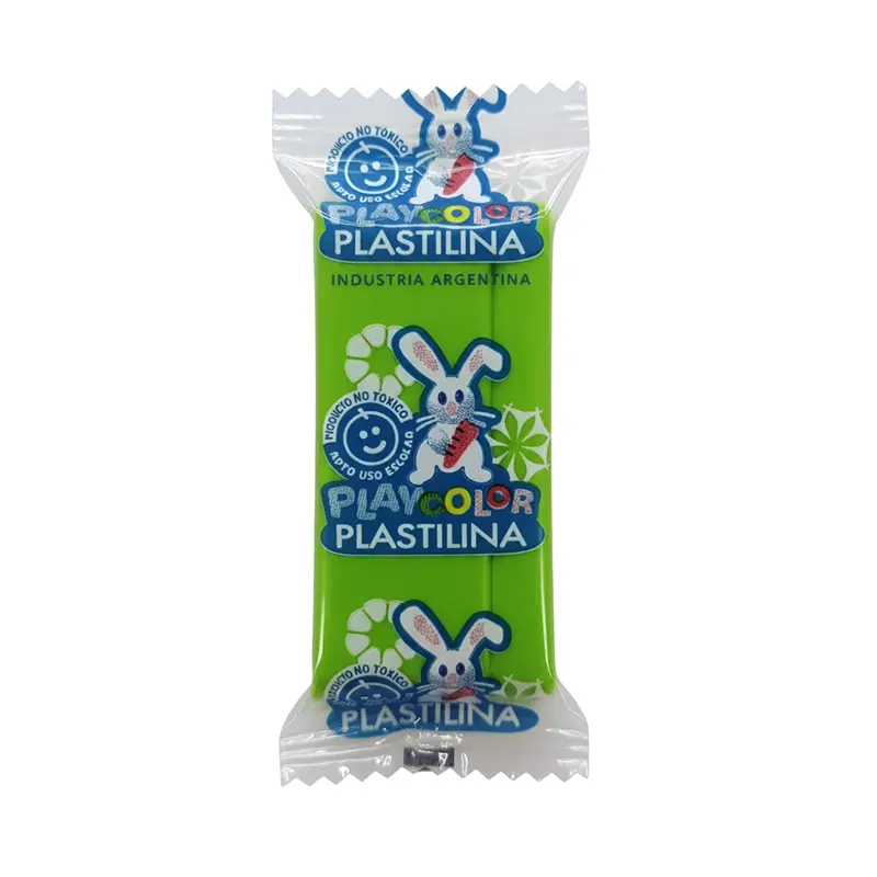 Plastilina Playcolor verde, 200g.