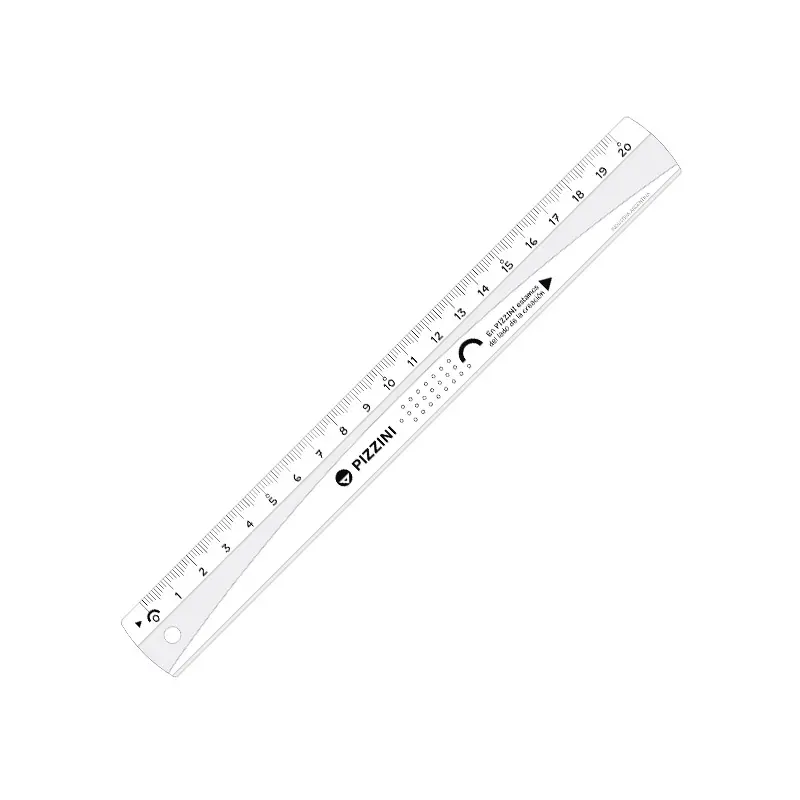 Regla acrílica Pizzini 1712, 20cm.