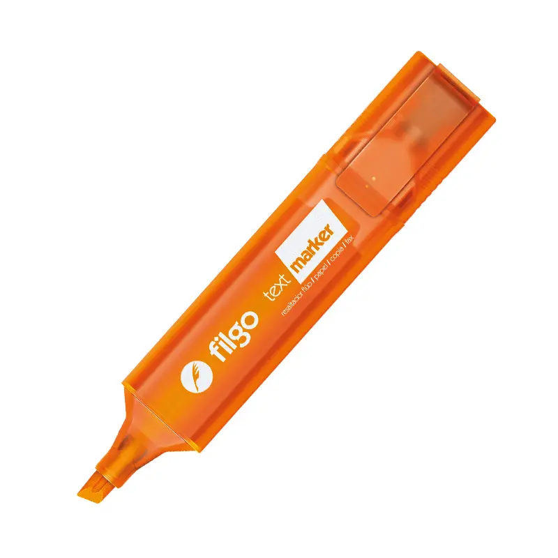 Resaltador Chato Filgo Text Marker Flúo naranja