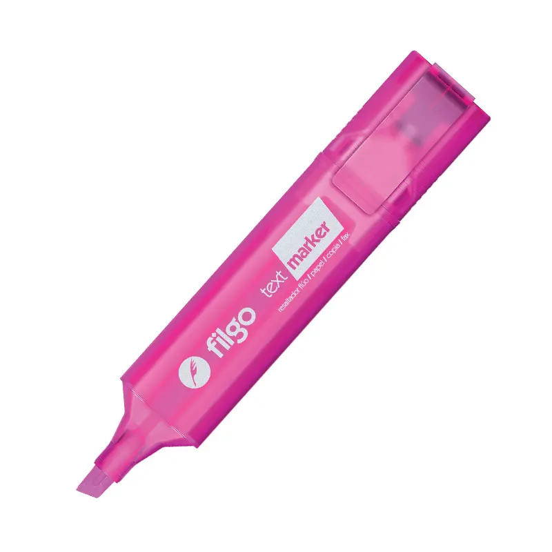 Resaltador Chato Filgo Text Marker Flúo rosa