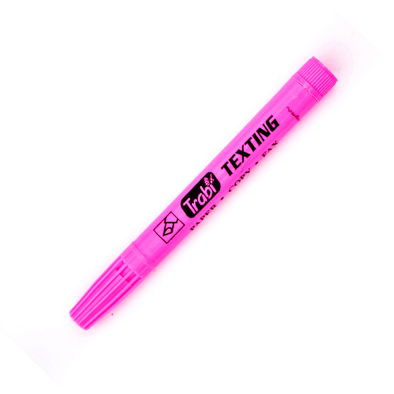 Resaltador circular Trabi Texting rosa