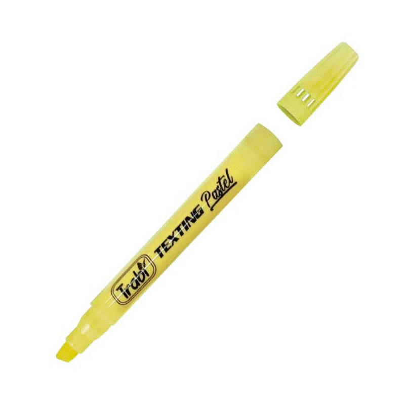 Resaltador Trabi Texting Pastel amarillo