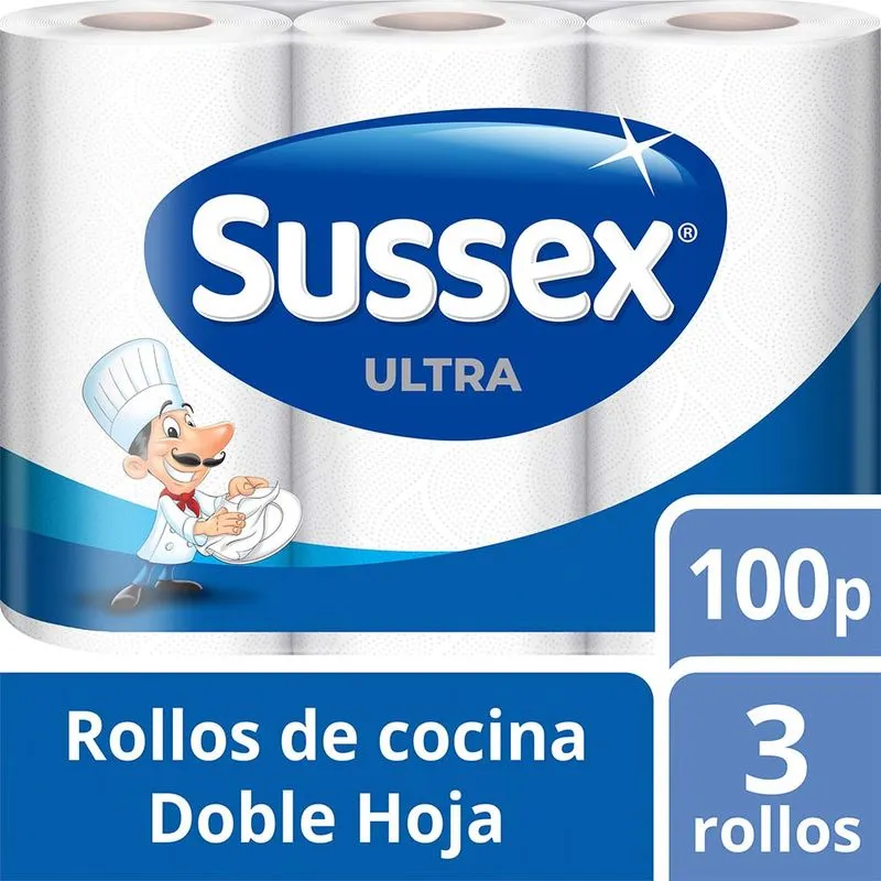 Rollo de cocina Sussex, 3 rollos 