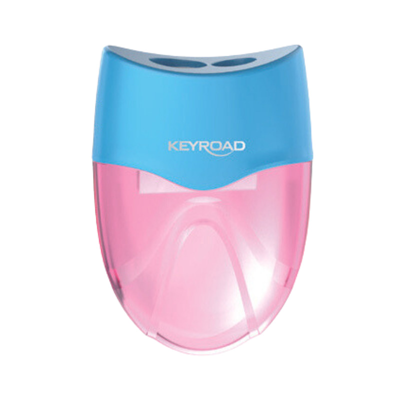 Sacapunta de dos orificios con depósito Keyroad Mellow Pastel
