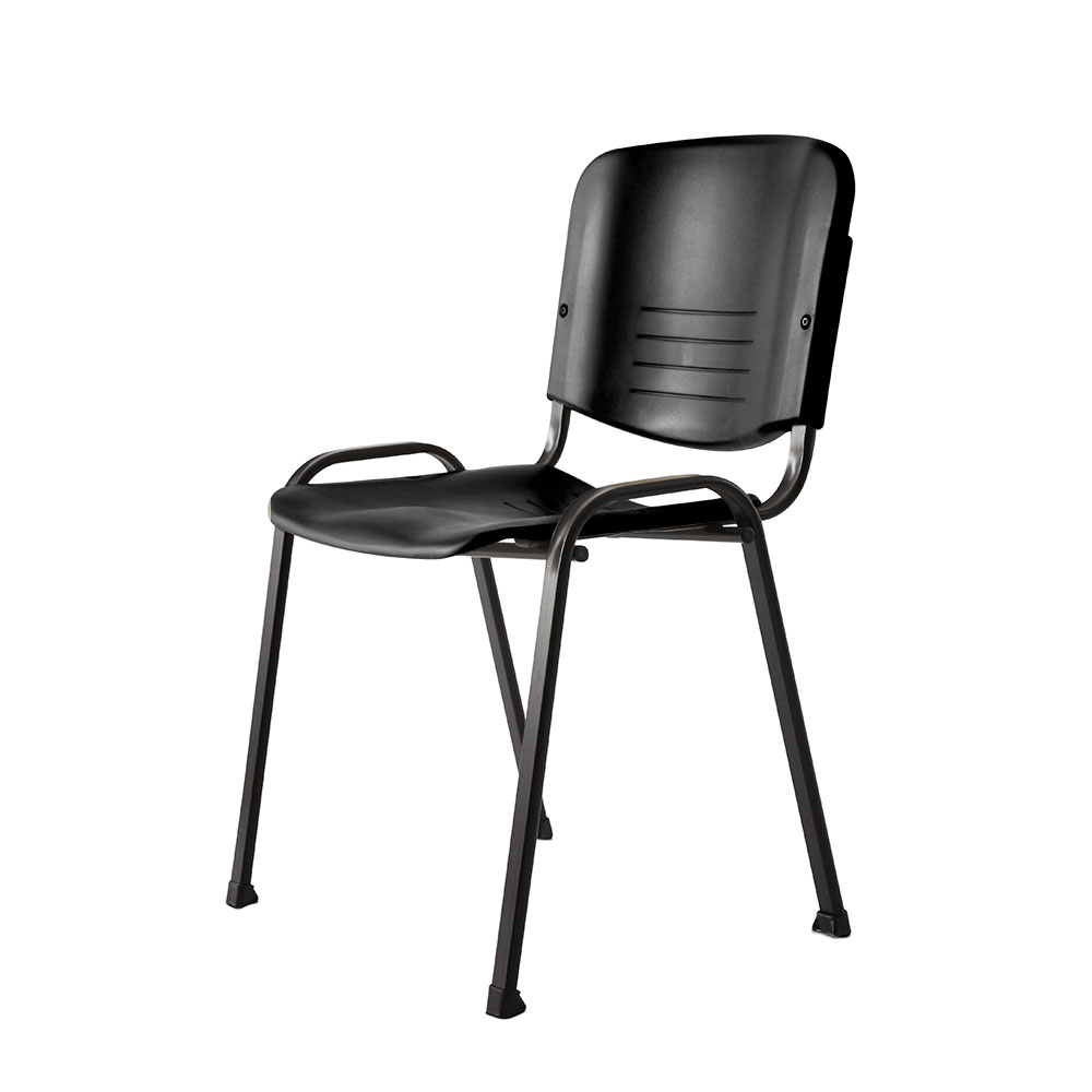 Silla Fija plástica RP700, negra  (D)