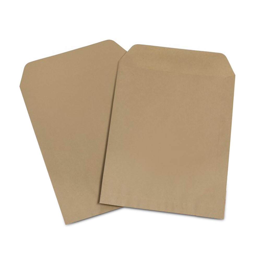 Sobre bolsa Manila, 80g. 22 x 35cm. pack de 10 unidades