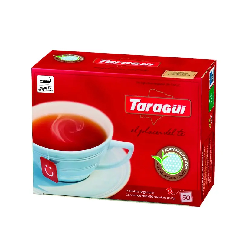 Té Negro Taragüí, caja de 50 saquitos