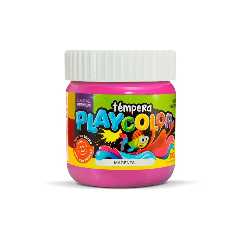 Témpera Playcolor,  250cc. Magenta