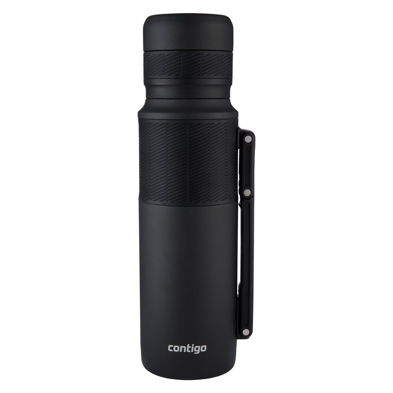 Termo de acero inoxidable Contigo, negro de 1182ml.