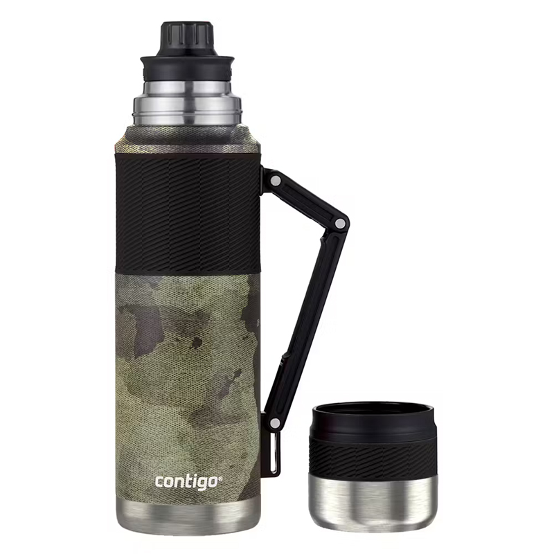 Termo de acero inoxidable Contigo, camuflaje texturizado de 1182ml.