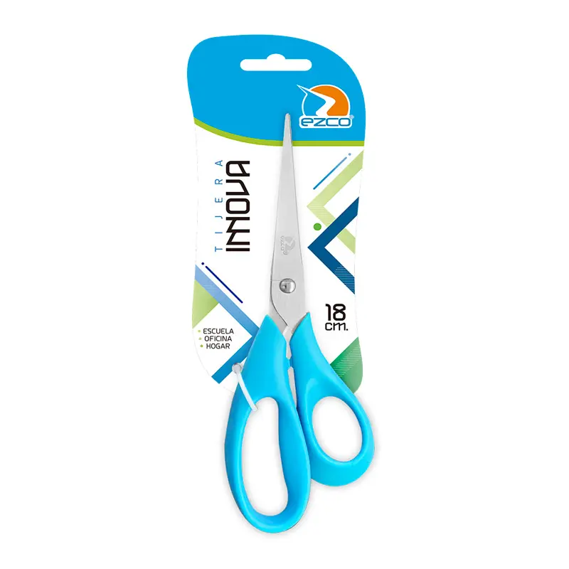 Tijera 18 cm. Ezco Innova, Blister x 1