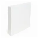 Carpeta 2 anillos A4 Blanca cubierta cristal, lomo de 30mm.