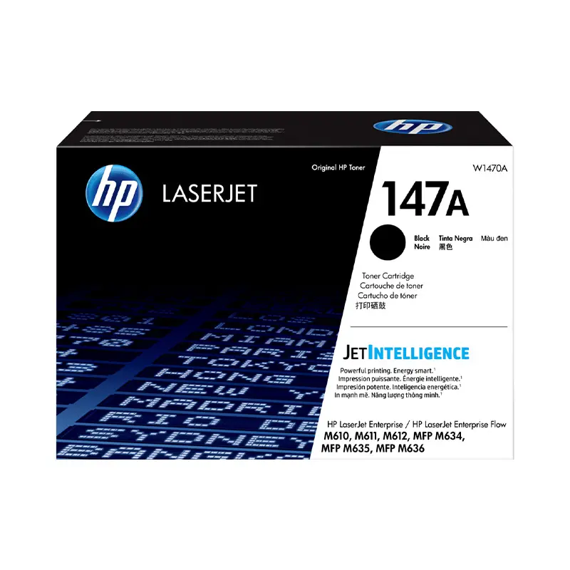 Toner Original HP W1470A Negro M611/611 