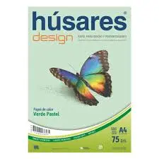 Resma Húsares Design A4 75 Gs. 500 Hs. Verde 7883