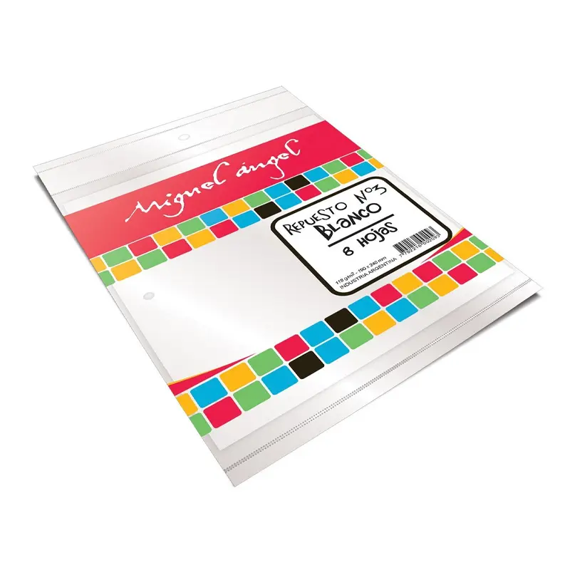 Repuesto de Dibujo Miguel Angel N°3, 8 hojas blancas