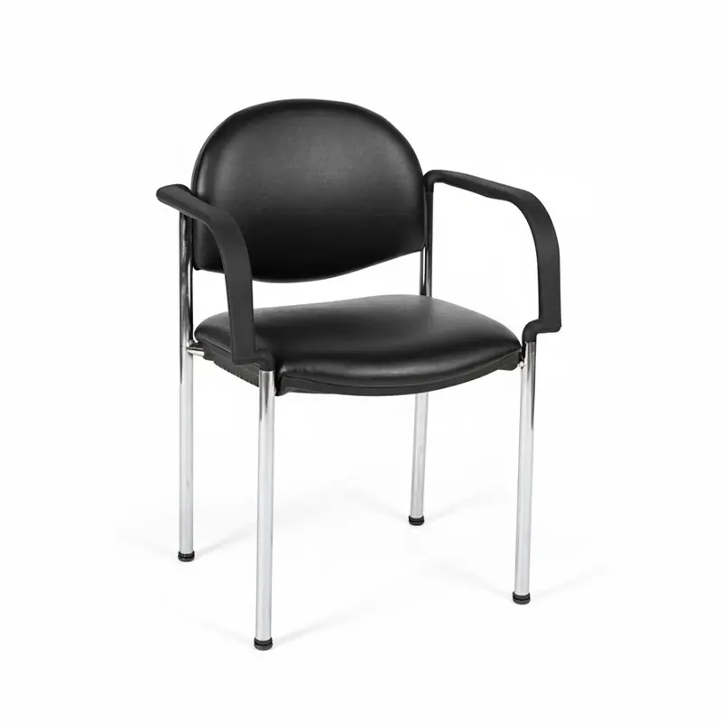 Silla Fija con Brazos, modelo R 851, negra