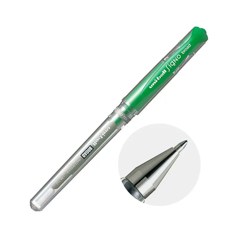 Roller Uni Ball Signo Broad UM-153 verde