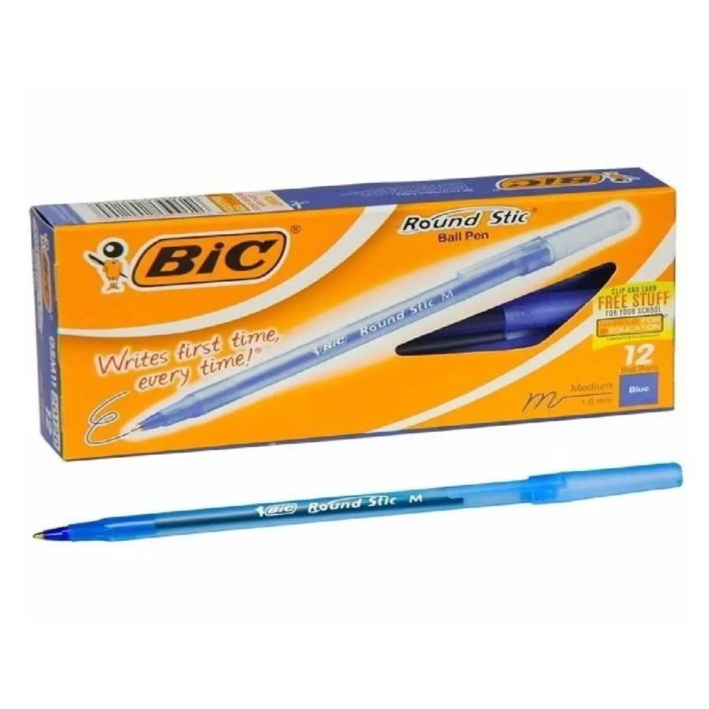 Pack Combo x 12 Bolígrafo Bic Rondo azul