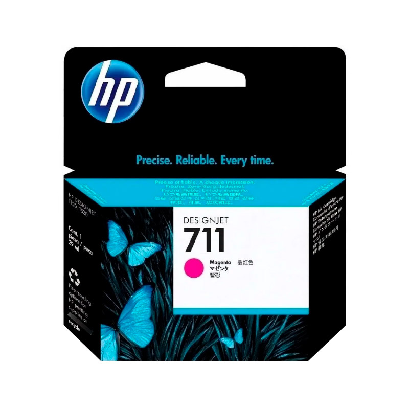 CARTUCHO ORIGINAL HP 711 CZ131A, Amarillo