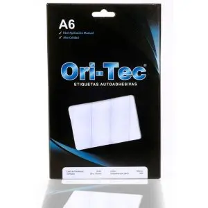 Etiquetas Orion A6 2,8 x 5 cm. caja de 300 etiquetas